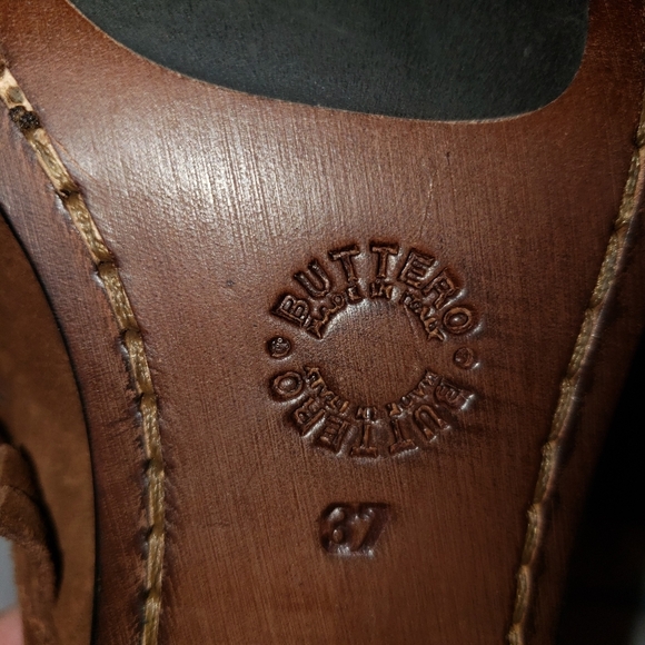 Buttero Suede fringe ankle booties size 37 - Picture 8 of 8